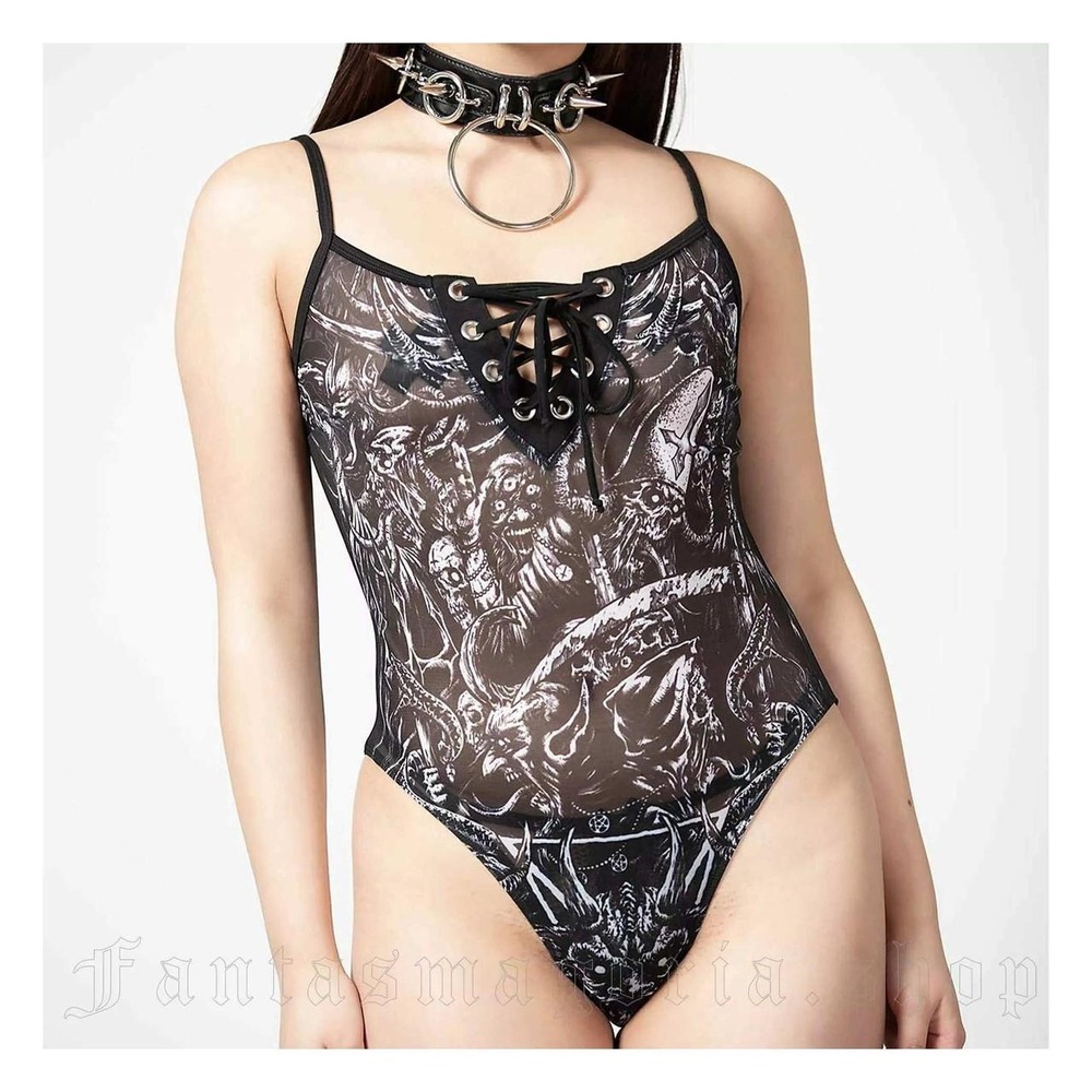 Killstar Violenta mesh bodysuit‎ goth alternative